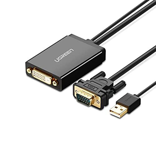 Vga USB to Dvı-D 24+1 Dişi Görüntü Aktarma Kablosu