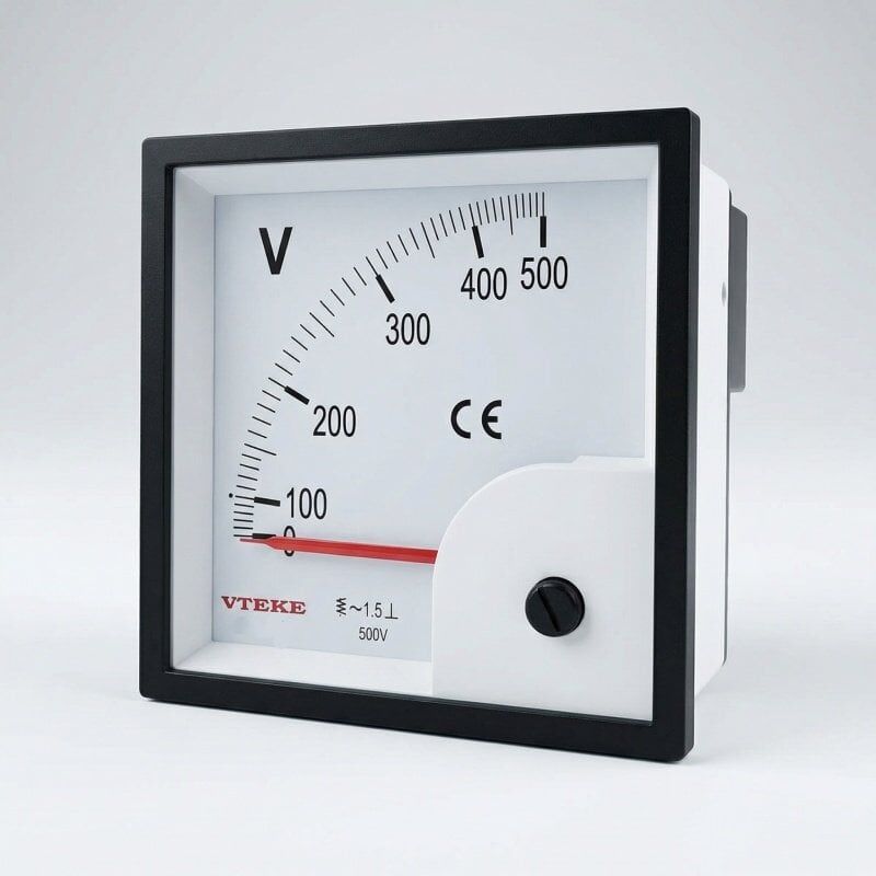 Analog Voltmetre 500V 72 X 72 VTEKE - AK-V72-500V