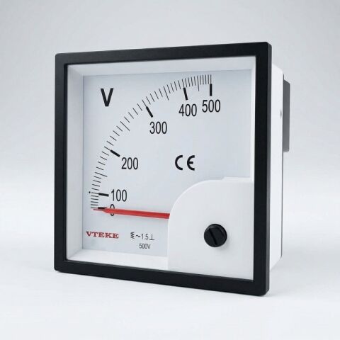 Analog Voltmetre 500V 96 X 96 VTEKE - AK-V96-500V