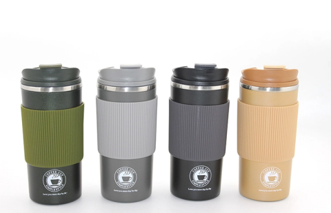 500ml Paslanmaz Çelik Termos Mug - Sızdırmaz Kapaklı Çift Katmanlı Termos Alk3133