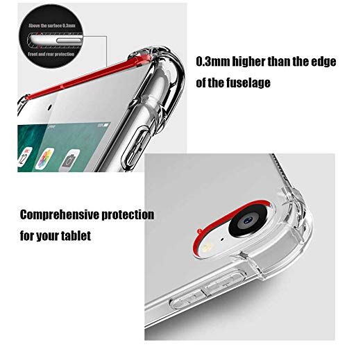 Huawei Mate Pad T8 ile uyumlu Darbelere Dayanıklı Şeffaf Kılıf Kapak Renksiz