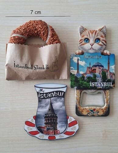 İstanbul'un Simgeleri Magnet Üçlü Seti