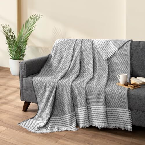 Antrasit Koltuk Kanepe Örtüsü Koruyucu Koltuk Şalı 170X200 Çekyat Örtüsü