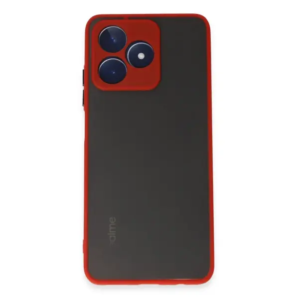 Realme C53 Kılıf Montreal Silikon Kapak - Kırmızı