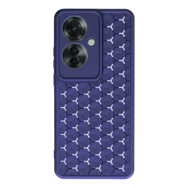 Oppo Reno 11F Kılıf Petek Silikon Kapak - Lacivert