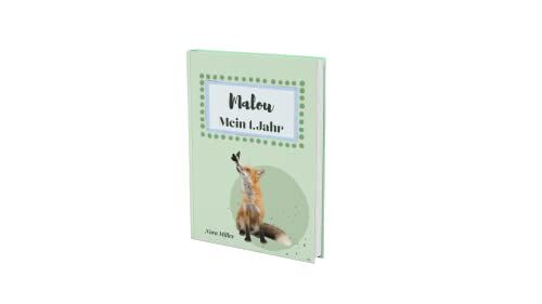 Malou İlk Yılım: Sevimli Hayvanlarla Kişiselleştirilebilir Bebek Albümü ve 1. Yıl Günlüğü
