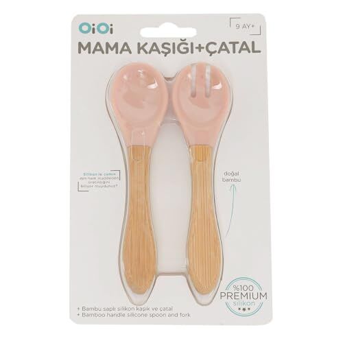 Mama Kaşığı ve Çatal Seti 010600 Pinky Pink