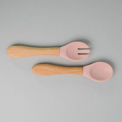 Mama Kaşığı ve Çatal Seti 010600 Pinky Pink