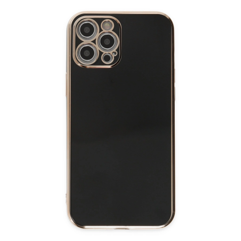 Apple İphone 12 Pro Max Kılıf Volet Silikon - Siyah