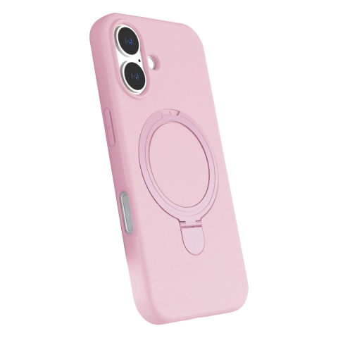 Apple İphone 16 Regal Magsafe Standlı Kapak - Açık Pembe
