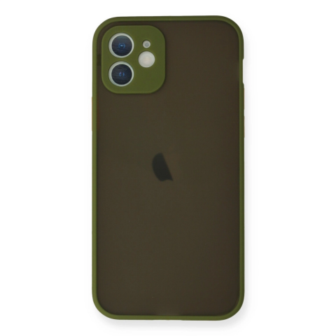 Apple İphone 12 Mini Kılıf Montreal Silikon Kapak - Açık Yeşil