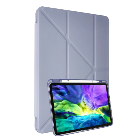 Apple İpad Air 4 10.9 Kılıf Kalemlikli Mars Tablet Kılıfı - Lila