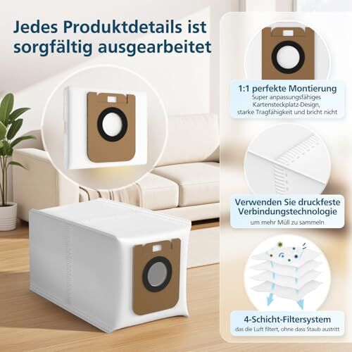 D10 Plus, D10s, Z10 Pro, L10 Robot Süpürge Uyumlu 10 Adet Toz Torbası