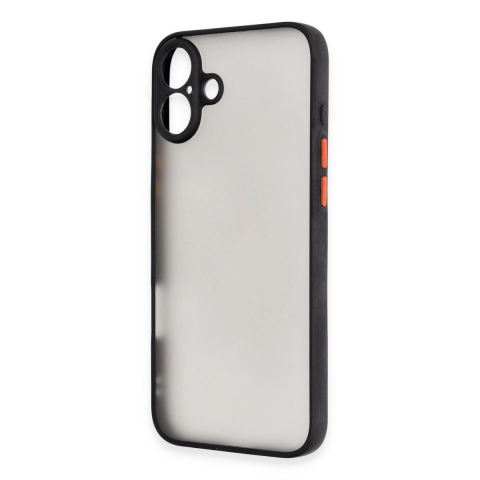 Apple İphone 16 Plus Kılıf Montreal Silikon Kapak - Siyah