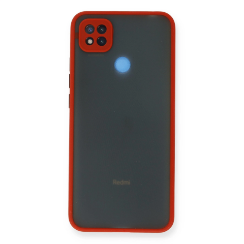Xiaomi Redmi 9c Kılıf Montreal Silikon Kapak - Kırmızı