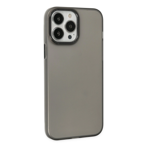 Apple İphone 13 Pro Max Kılıf Modos Metal Kapak - Siyah