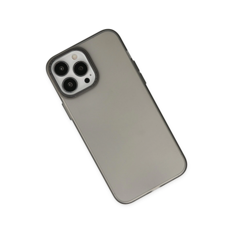Apple İphone 13 Pro Max Kılıf Modos Metal Kapak - Siyah
