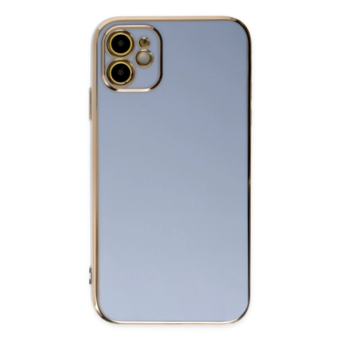 Apple İphone 12 Kılıf Volet Silikon - Mavi