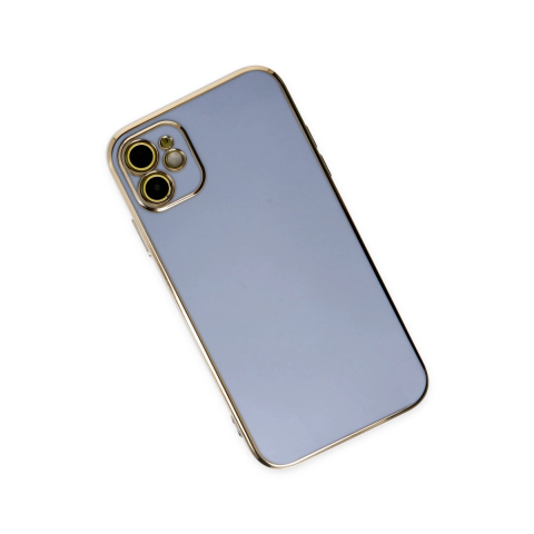 Apple İphone 12 Kılıf Volet Silikon - Mavi