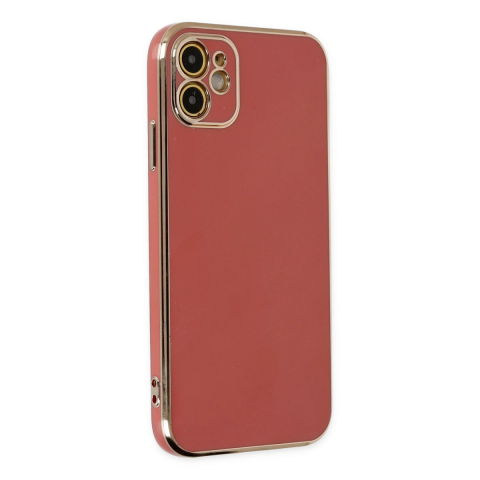 Apple İphone 12 Kılıf Volet Silikon - Kırmızı