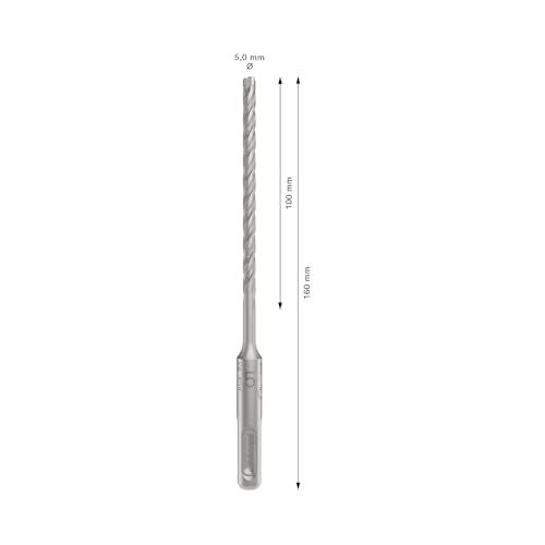 1x Pro Sds plus-5X Kırıcı Delici Delme Ucu (Donatılı Beton, Professional Aksesuar Kırıcı Delici), Beton, Ø 5,00 mm