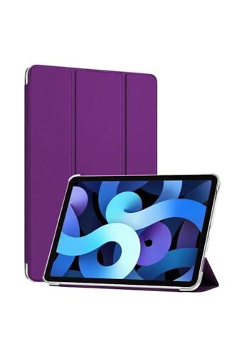 Huawei Honor Pad X9 11.5 İnç ile Uyumlu Smart Standlı Arkası Şeffaf 360 Tam Koruma Kapak, Mor
