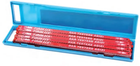 Dar Demir Testere Ağzı Çift Taraflı - 5 Adet