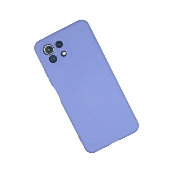 Xiaomi Mİ 11 Lite Kılıf Nano içi Kadife Silikon - Lila