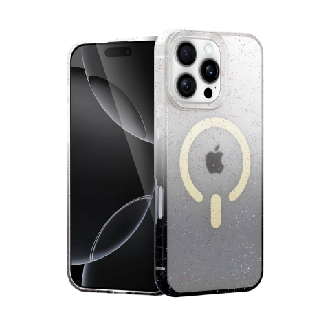 Apple İphone 16 Pro Max Pummel Shiny Magsafe Kapak - Siyah