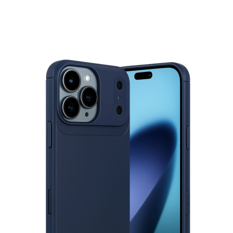 Apple İphone 17 Pro Auto Focus Karbon Kapak - Lacivert