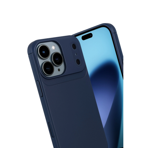 Apple İphone 17 Pro Auto Focus Karbon Kapak - Lacivert