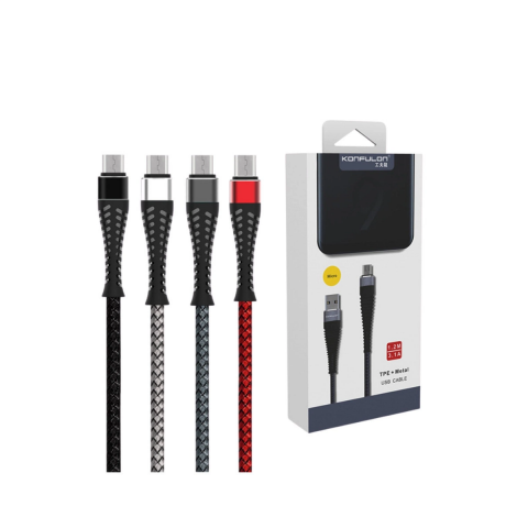 S61 Micro Usb Kablo 1.2m 2.1a - Kırmızı