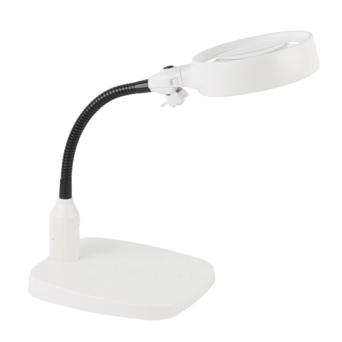 Masaüstü 10x Led Işıklı Büyüteç Okuma El Sanatları Onarım Büyüteç 7765