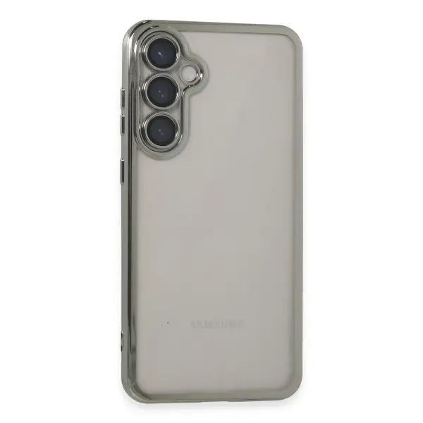 Samsung Galaxy S23 FE Kılıf Razer Lensli Silikon - Gümüş