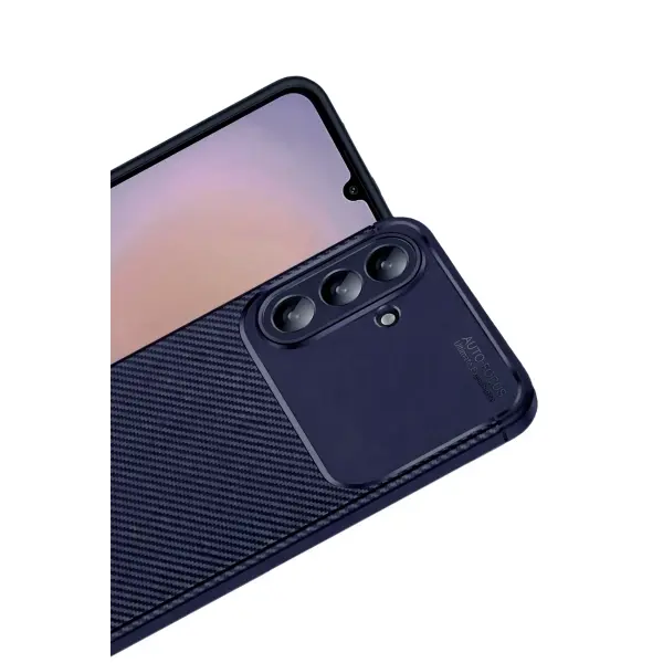 Samsung Galaxy A37 5G Auto Focus Karbon Kapak - Lacivert