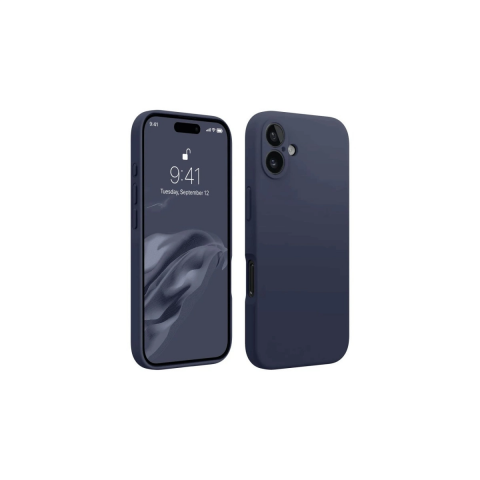 Apple İphone 16 Plus Kılıf First Silikon - Lacivert