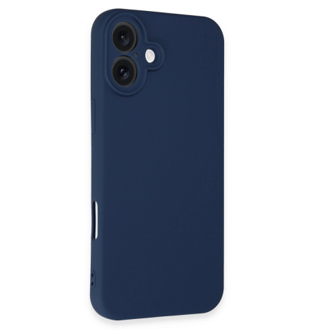 Apple İphone 16 Plus Kılıf First Silikon - Lacivert