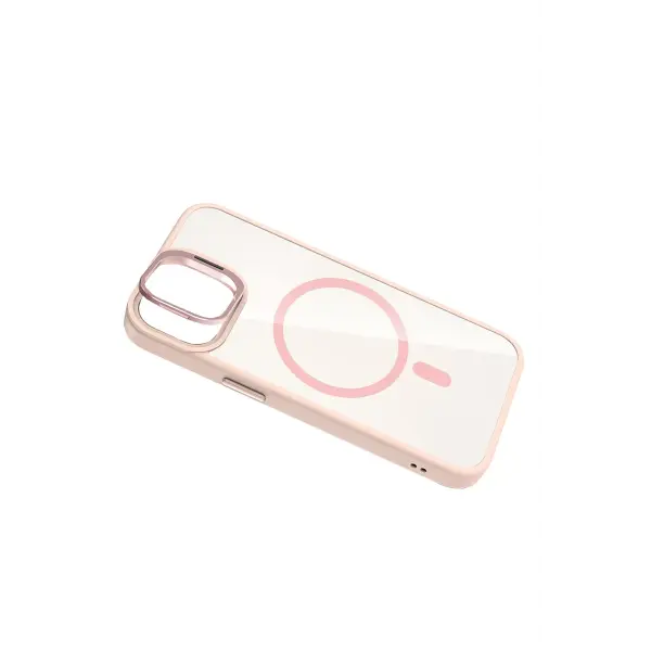 Joko Apple iPhone 11 Remim Lensli Magsafe Standlı Kapak - Pembe