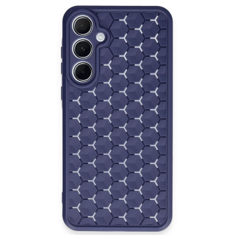 Samsung Galaxy A25 5g Kılıf Petek Silikon Kapak - Lacivert