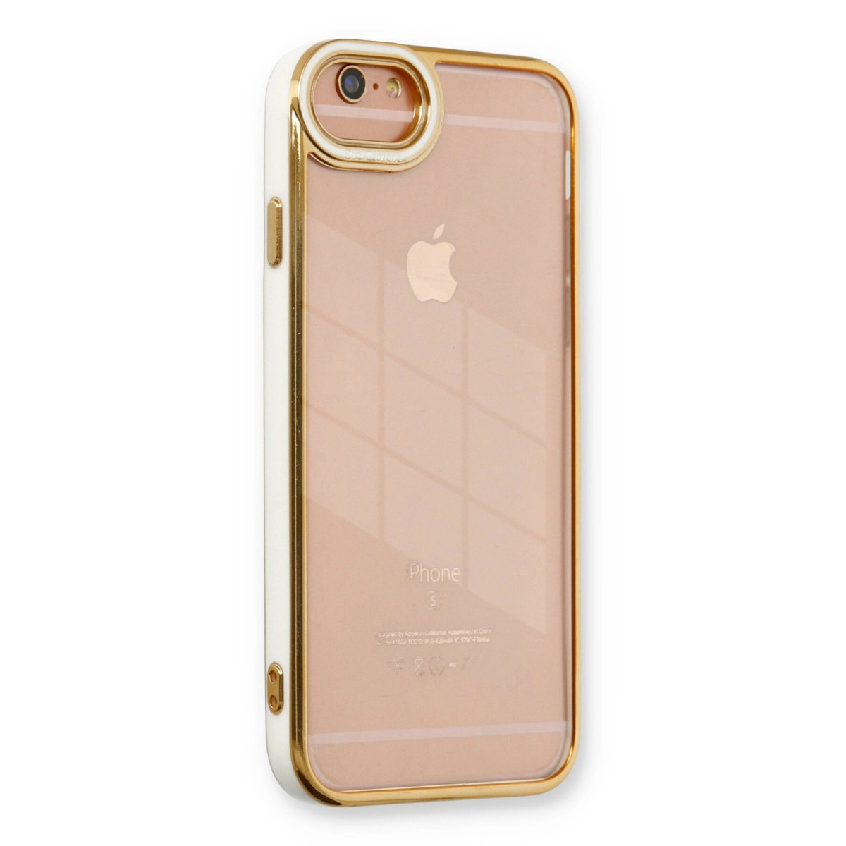 Apple İphone 6 Kılıf Liva Lens Silikon - Beyaz