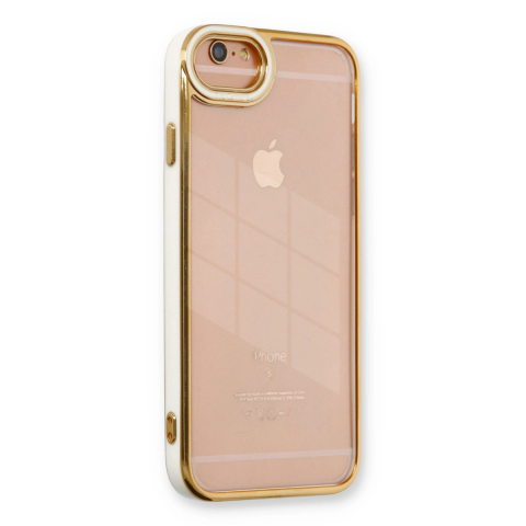 Apple İphone 6 Kılıf Liva Lens Silikon - Beyaz