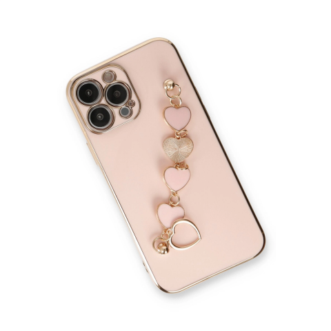 Apple İphone 14 Pro Max Kılıf Esila Silikon - Pudra