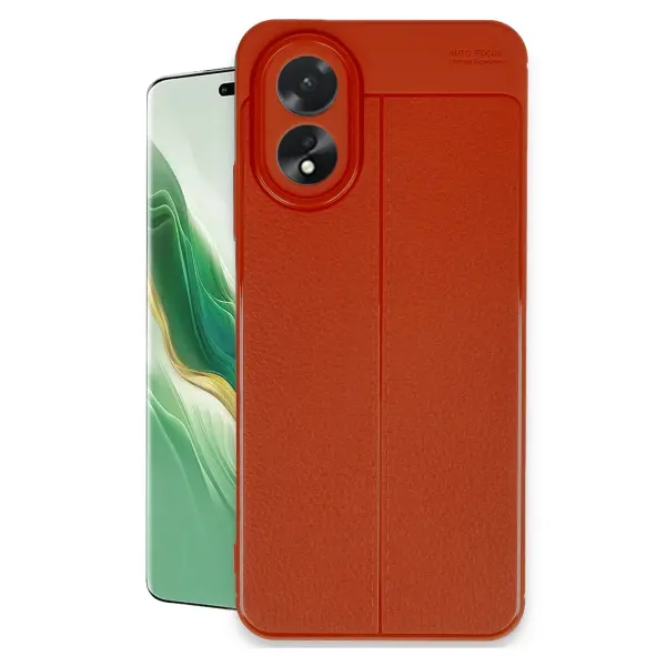 Oppo A38 Kılıf Auto Focus Kapak - Kırmızı