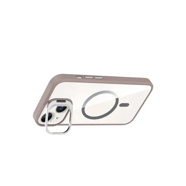 Joko Apple iPhone 13 Remim Lensli Magsafe Standlı Kapak - Titan Gri