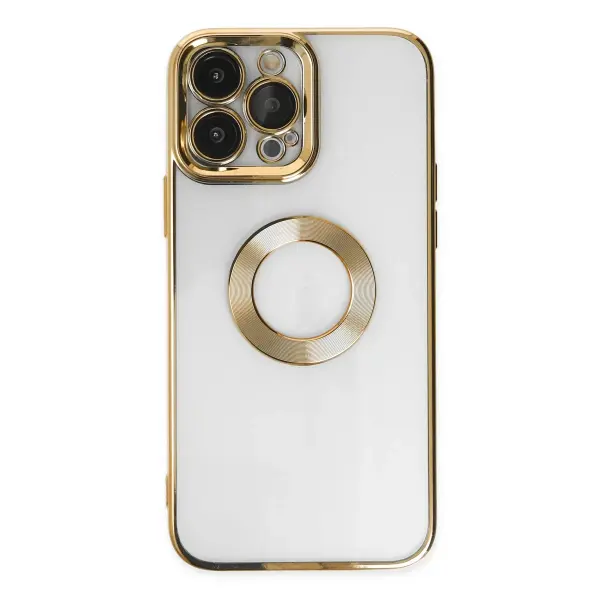 Apple iPhone 14 Pro Kılıf Slot Silikon - Gold