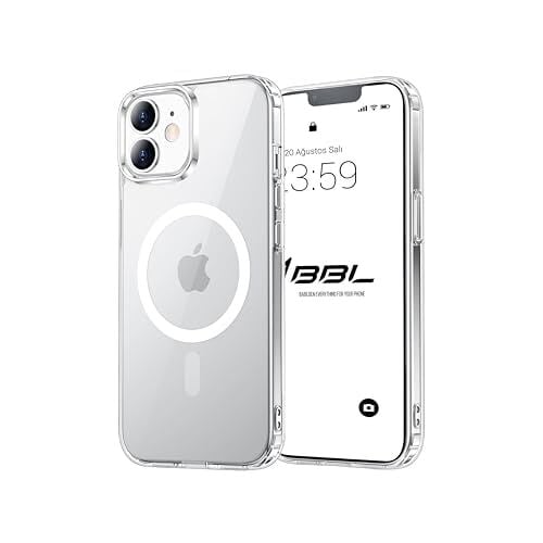 iPhone 11 için Kılıf Kamera Korumalı Magsafe ile Uyumlu Kablosuz Şarj Özellikli Şeffaf Telefon Kılıfı