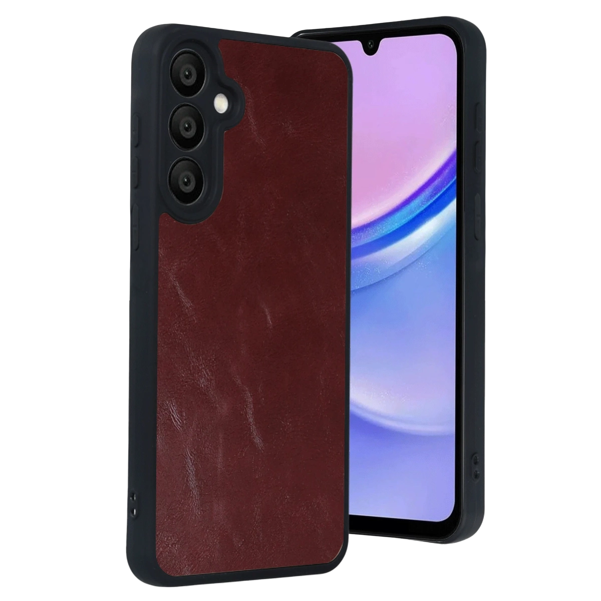 Samsung Galaxy A57 5g Aras Deri Kapak - Bordo