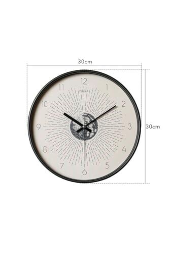 Iniziare Çizgiler Gerçek Cam 30 Cm Sessiz Mekanizma Duvar Saati Pds-30 Inzczg