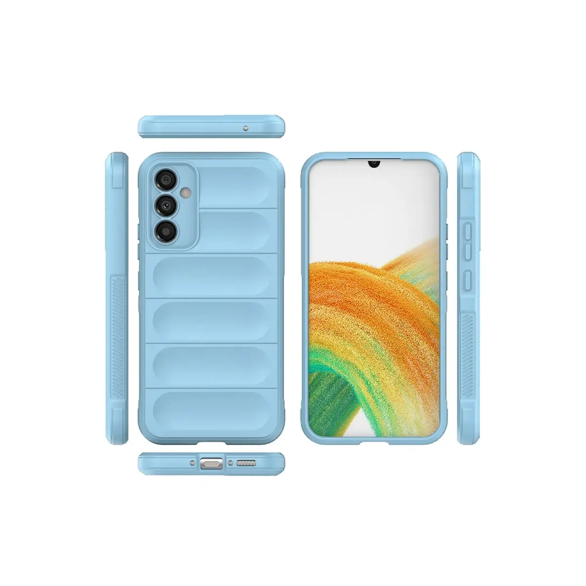 Samsung Galaxy M34 5G Kılıf Optimum Silikon - Sky Blue