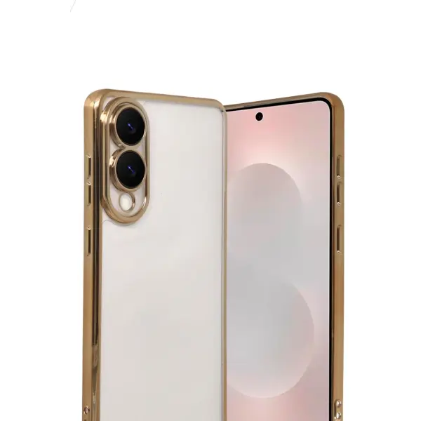 Samsung Galaxy S25 Edge Razer Lensli Silikon - Gold